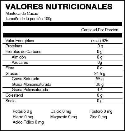 Nature s Blessings, Manteca de Cacao, 400g Cheap