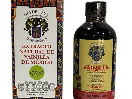 Gaya, Extracto de Vainilla Natural, 120 ml Online Sale