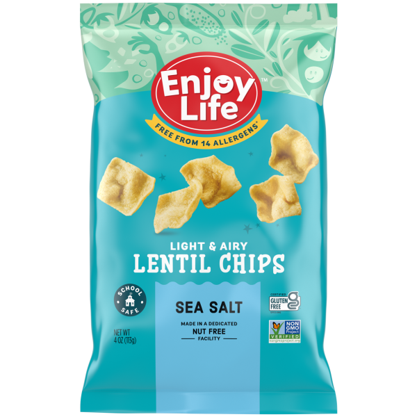 Enjoy Life, Botana de Lentejas y Sal de Mar, Sin Gluten, 113g Sale