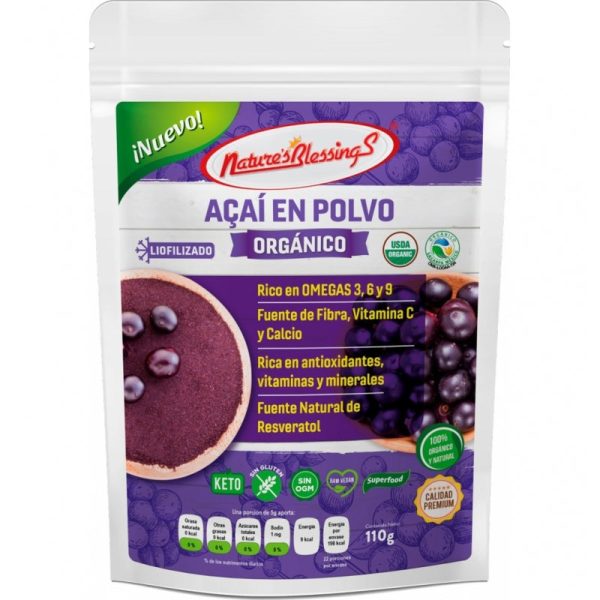 Nature s Blessings, Acaí Orgánico, 110g Online Sale