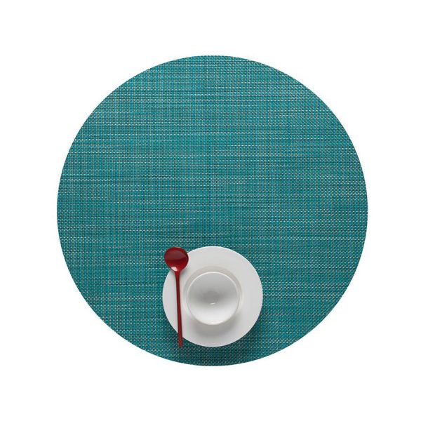 Mini Basketweave Round Placemat (Set of 4) For Cheap