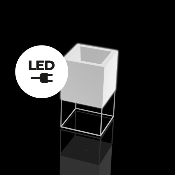 Illuminated Vela Cube Planter Discount