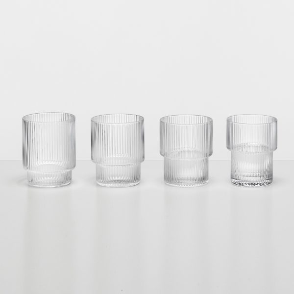 Ripple Glass (Set of 4) Discount