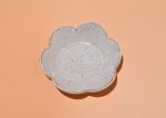 White Speckled Daisy Dish Online now