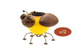 Wholesale Metal Planter Bumble Bee with Pot Liner 12 Per Case Online Sale