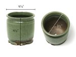 Premium Ceramic Cache Pot with Decorative Patina Glaze for Succulent or Small Houseplants Sale