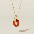 Anna Necklace - Brick Cheap