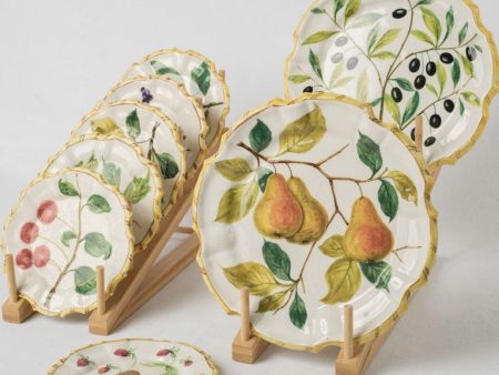 Collection of 1950s plates w  fruit 5½  & 9  Online Sale