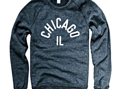 Chicago IL Gray Crewneck on Sale