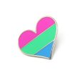 Polysexual Flag Heart Pin For Discount