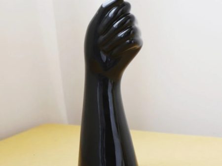 Ceramic Hand Shape Vase Black Supply