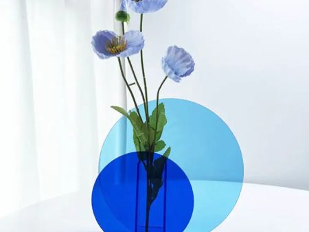 Blue Acrylic Vases Fashion