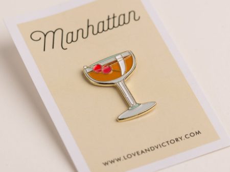 Manhattan Cocktail Pin Hot on Sale