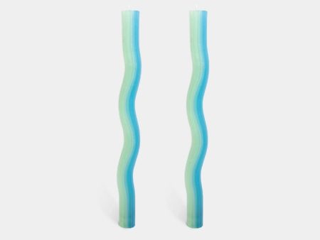 Wiggle Candles - Mint (2 Pack) - 11  Vibrant Taper Hot on Sale