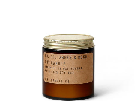 Amber & Moss - 3.5 oz Mini Soy Candle Online now