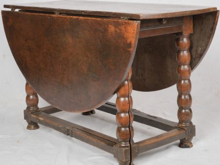 18th century gateleg table w  2 drawers - walnut Discount