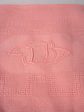 12 vintage French Linen Napkins coral pink - GB Discount