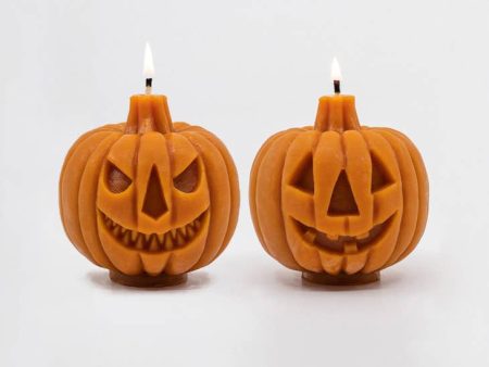 Two-Faced Jack-O-Lantern Beeswax Candle Sale