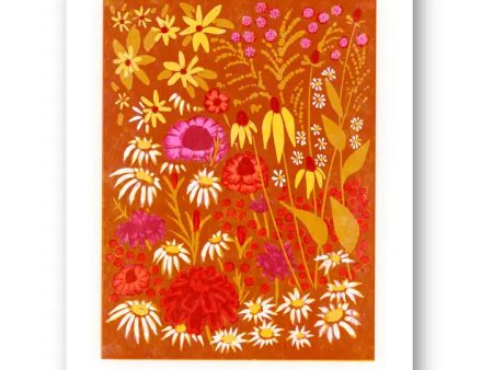 Marigolds and Rudbeckia Art Print Online now