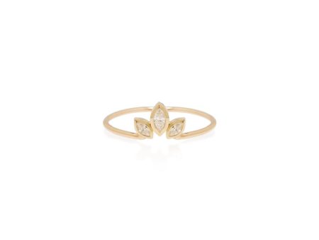 Marquis Diamond Fan Ring Online Hot Sale