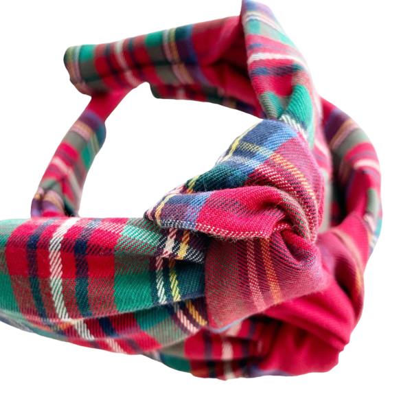 Eva’s House + Brown Bowen Women’s Tybee Tartan Plaid Knotted Headband Hot on Sale