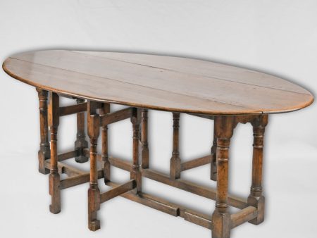 Large 19th-century oval gateleg table 84¼  x 47¼  on Sale