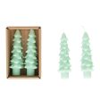 4.75  Tree Green Shaped Taper Candle Online now