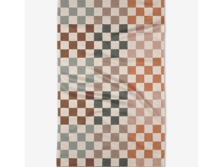 Autumn Checkers Tea Towel Discount