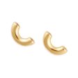 Macaroni Earrings, Yellow Gold Plated By Delicacies Jewelry Discount