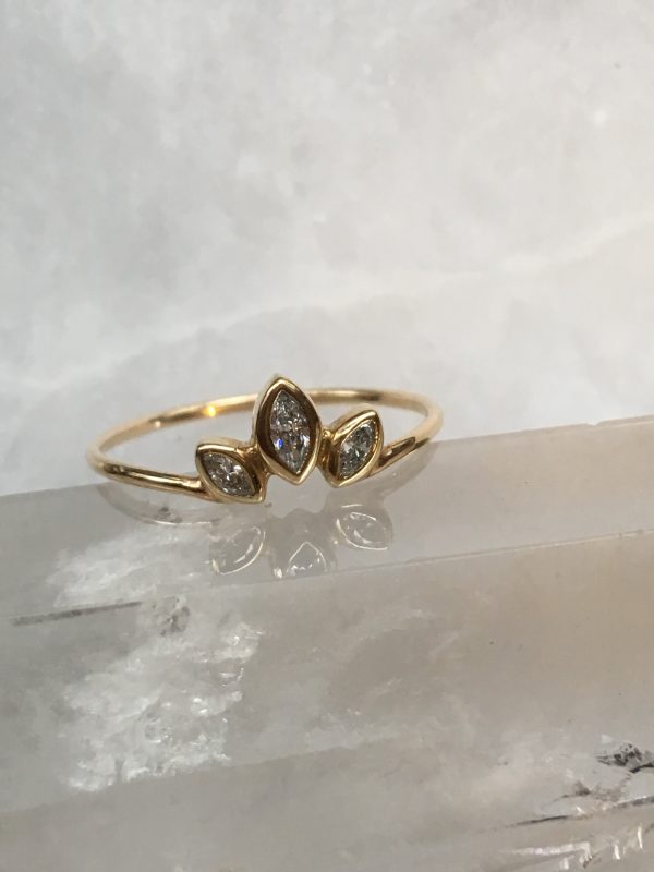 Marquis Diamond Fan Ring Online Hot Sale