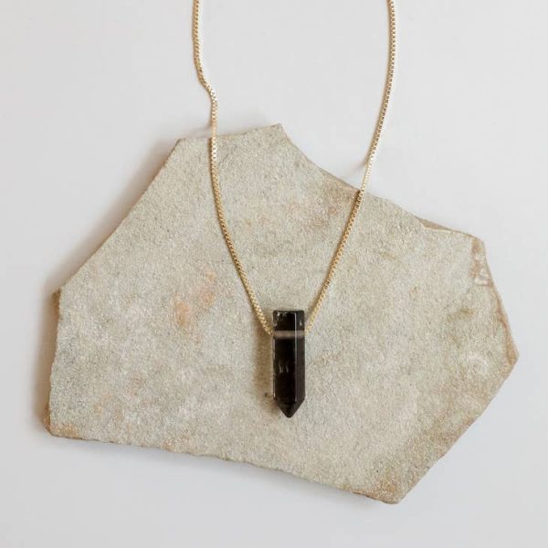 Smoky Quartz Point Box Chain Online Sale