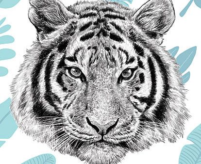 ST635 - Tropical Tiger - 12x16 For Cheap